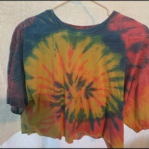 Handmade tie dye crop tops